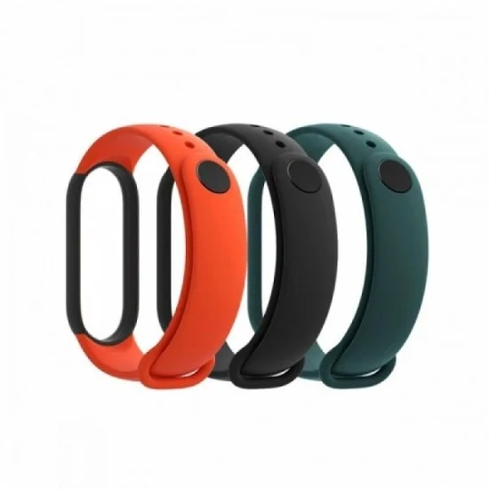 Mi Smart Band 5 Strap (3-Pack) Black/Orange/Teal